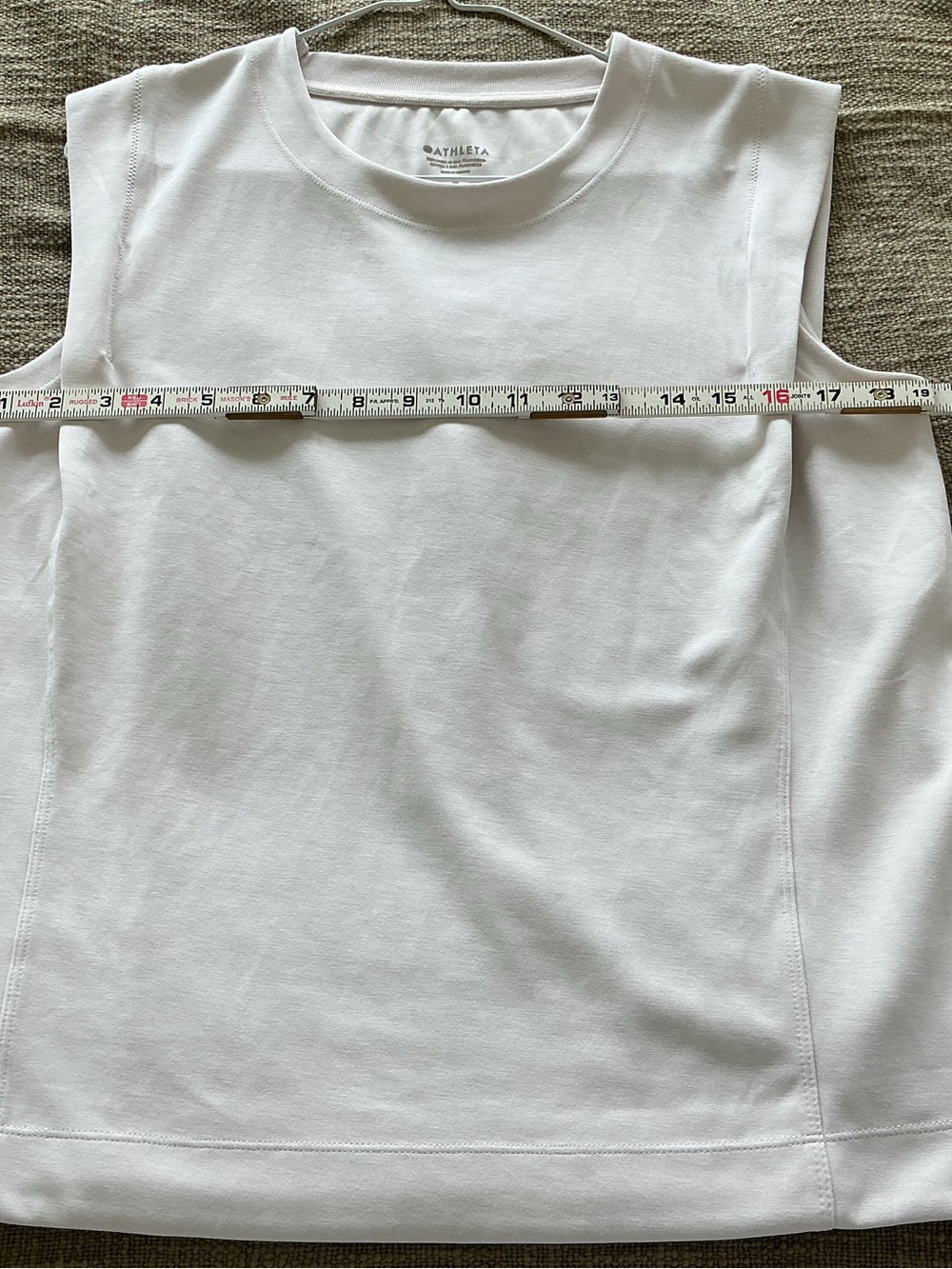 Athleta Cream Sleeveless Muscle Tee - Women's Magnolia White Tank M